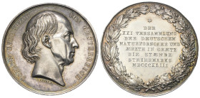 Habsburg und Österreich. Städtemedaillen.

 Medaille (Kupfer versilbert). 1843.
Graz. 

Auf die XXI. Versammlung der deutschen Naturforscher und ...