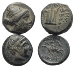 Griechische Münzen - Lots.


Philippos III. (Königreich Makedonien) / Knidos (Karien).

Lot (2 Stück): Bronze; ca. 4. - 3. Jhdt. v. Chr.

Sehr ...