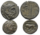 Griechische Münzen - Lots.


Kassandros / Philippos V. (Königreich Makedonien).

Lot (2 Stück): Bronze; ca. 4. - 2. Jhdt. v. Chr.

Sehr schön -...