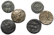 Griechische Münzen - Lots.


Mesembria (Thrakien) / Perseus (Königreich Makedonien) / Meliboia (Thessalien).

Lot (3 Stück): Bronze; ca. 4. - 2. ...