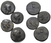 Griechische Münzen - Lots.


Amisos (Pontos).

Lot (4 Stück): Bronze; ca. 2. - 1. Jhdt. v. Chr.

Sehr schön - fast sehr schön.

Verkauft wie ...