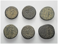 Griechische Münzen - Lots.


Amisos (Pontos).

Lot (6 Stück): Bronze; ca. 2. - 1. Jhdt. v. Chr.

Sehr schön - fast sehr schön.

Verkauft wie ...
