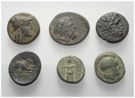 Griechische Münzen - Lots.


Unter anderem: Lysimachos (Königreich Thrakien) / Amisos (Pontos) / Pergamon (Mysien).

Lot (6 Stück): Bronze; ca. 3...