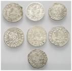 Österreich - Lots.


Habsburger bis 1806.

Lot (7 Stück, Silber): 
Kreuzer Ferdinand II:
1624 Graz, 1624 Kuttenberg (2 x), 1627 St. Veit, 1631 ...