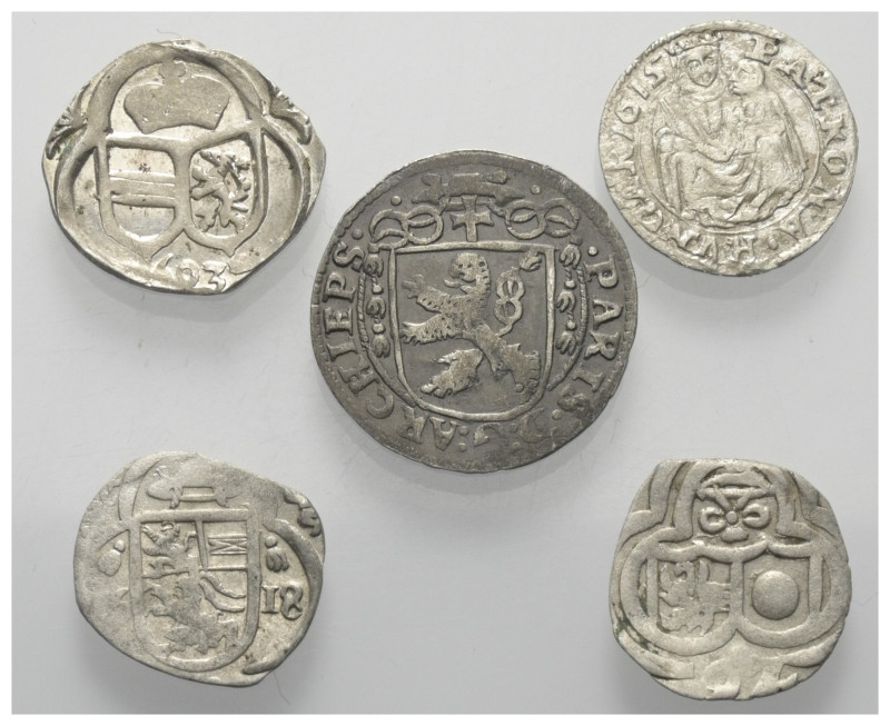 Österreich - Lots.


Salzburg - Erzbistum.

Lot (5 Stück, Silber):
2 Pfenn...