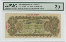 Australia 1/2 Sovereign 1926 (ND) PMG 25 Very Fine
P# 15a, N# 202246; # A/32 101899; George V; Signatures Kell and Collins