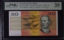 Australia 20 Dollars 1985 PMG 58 Choice About Unc EPQ
P# 46e, # ECQ231038