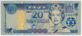 Fiji 20 Dollars 2002 (ND)
P# 107a, N# 258589; # AJ953106; UNC