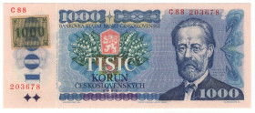 Czech Republic 1000 Korun 1985 (1993)
P# 3a, N# 233731; # C88 203678; UNC