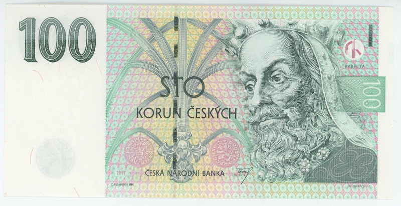 Czech Republic 100 Korun 1997
P# 18, N# 202675; # H52 984520; UNC