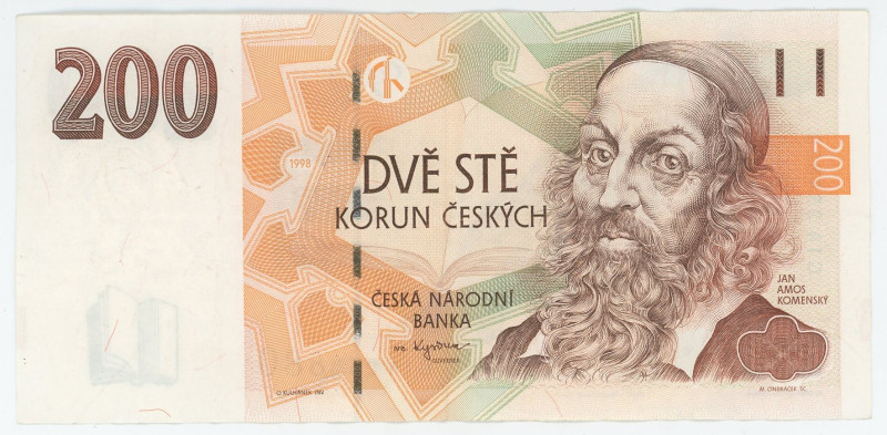Czech Republic 200 korun 1998
P# 19, # 202683; # G14 254880; XF