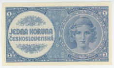 Czechoslovakia 1 Koruna 1946 (ND)
P# 58, N# 227065; UNC
