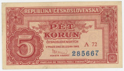 Czechoslovakia 10 Korun 1949
P# 68a, N# 205899; # A72 285667; UNC