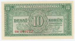 Czechoslovakia 10 Korun 1950
P# 69, N# 227064; # Sb 049727; UNC