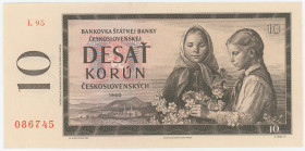 Czechoslovakia 10 Korun 1960
P# 88e, N# 206505; # L95 086745; UNC
