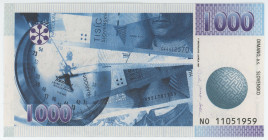 Slovakia 1000 Farieb Chameleona Dinamovskeho 1997 Dinamo a.s. Test Note
# NO 11051959; UNC