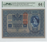 Austria 1000 Kronen 1902 (1919) PMG 64 EPQ Choice UNC
P# 59, N# 206950; # 1858 46565