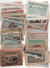 Austria 100 x Notgelds 1920 th
Various States, Denominations, Dates & Motive; XF-UNC