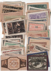 Austria 100 x Notgelds 1920 th
Various States, Denominations, Dates & Motive; XF-UNC