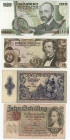 Austria 10 - 20 - 100 Schilling 1946 - 1984
P# 122, 128, 142, 150, VF/UNC