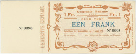 Belgium Eename 1 Franc 1915
# 0098; AUNC