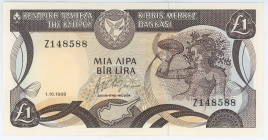 Cyprus 1 Pound 1988
P# 53, N# 206160; # Z 148588; UNC