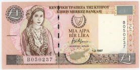 Cyprus 1 Pound 1997
P# 57, N# 216988; # B 050237; UNC