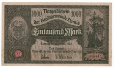 Danzig 1000 Mark 1923
P# 15, # 045445; XF