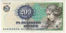 Denmark 200 Kroner 2005
P# 62d, N# 207565; # 155513K B8051K; XF
