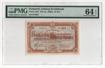 Denmark Esbjerg Kreditbank 25 Ore ca. 1890 s (ND) PMG 64 EPQ
P# S182, # B 6427