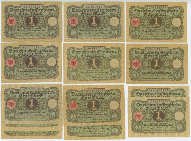 Germany - Weimar Republic 13 x 1 Mark 1920
P# 58, N# 203578; Darlehnskassensche...