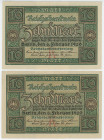 Germany - Weimar Republic 2 x 10 Mark 1920
P# 67, N# 203341; Reichsbanknote; AUNC