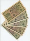 Germany - Weimar Republic 5 x 1000 Mark 1922
P# 76, N# 202207; Reichsbanknote; XF+