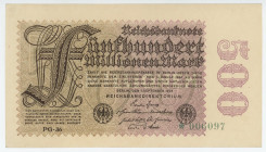 Germany - Weimar Republic 500000000 Mark 1923
P# 110d, N# 203604; # PG-36 006097; UNC