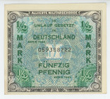 Germany - Third Reich 1/2 Mark 1944
P# 191, N# 207250; # 059388222; Allied Occupation WWII; UNC