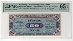 Germany - Third Reich 50 Mark 1944 PMG 65 Gem Uncirculated EPQ
P# 196d, # -62583803