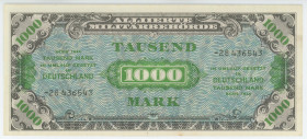 Germany - Third Reich 1000 Mark 1944
P# 198, N# 209001; # 28436543; Allied Occupation WWII; UNC
