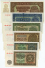 Germany - DDR 5 - 1000 Mark 1948
P# 11 - 16, UNC