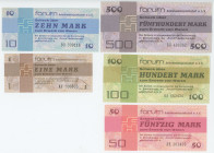 Germany - DDR 1 - 10 - 50 - 100 - 500 Mark 1979 Forum Check
P# FX2, FX3 - FX7, UNC