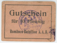 Germany - Empire Strassburg 10 Pfennig 1916
Rumänen-Bataillon; XF+