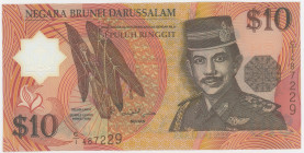 Brunei 10 Ringgit 1996
P# 24a, N# 203442; # C/1 487229; UNC