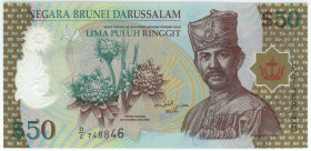 Brunei 50 Dollar / Ringgit 2004
P# 28, N# 218133; # D/2 162769; UNC