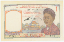 French Indochina 1 Piastre 1953 (ND)
P# 92, N# 292245; # V.061 155; UNC