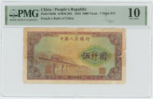China 5000 Yuan 1953 PMG 10
P# 859b, N# 234432