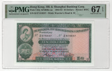 Hong Kong 10 Dollars 1983 PMG 67 Superb Gem Unc EPQ
P# 182j, # H/47 816537