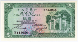 Macao 5 Patacas 1981
P# 58c, N# 213809; # BY43056; UNC