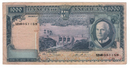Angola 1000 Escudos 1970
P# 98, N# 224269; # 12nN 051058; VF-
