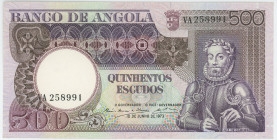 Angola 500 Escudos 1973
P# 107a, N# 207547; # VA258991; UNC