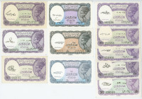 Egypt 11 x 5 Piastres 1952 - 2006 All Different
AUNC-UNC
