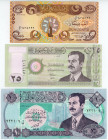 Iraq 10 - 25 - 1000 Dinars 1992 -2018
P# 81, P#81, 86, 104; UNC